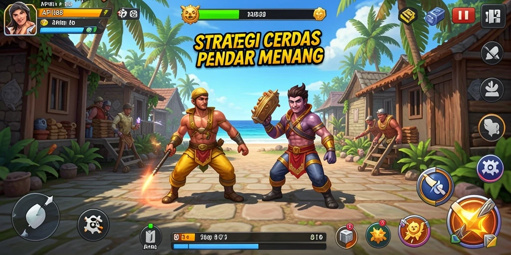 Tangkapan layar menampilkan gameplay intens dalam API88, penuh dengan strategi.
