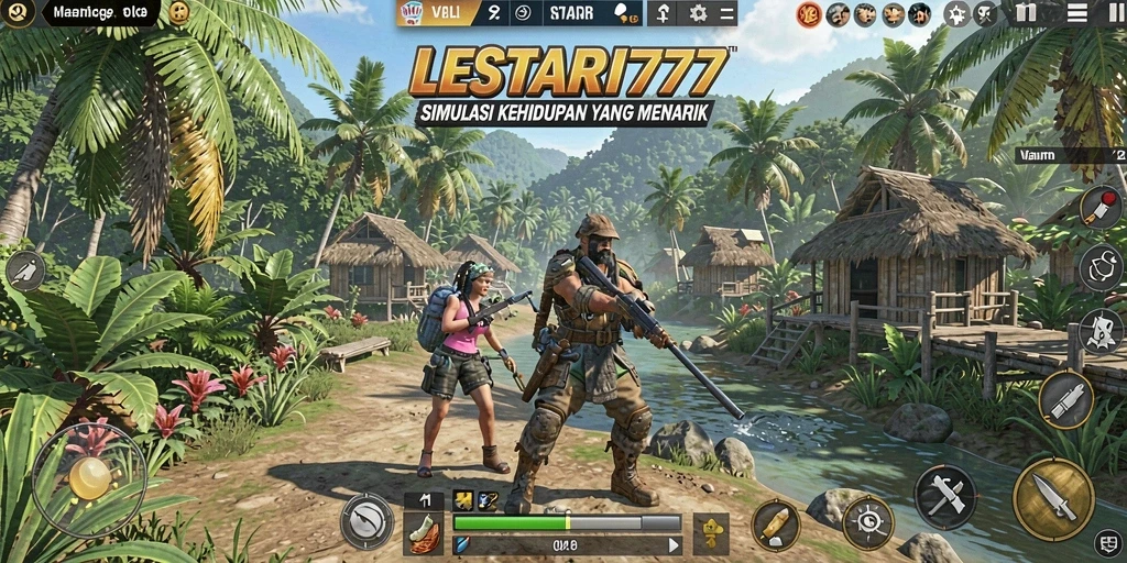 Tampilan gameplay LESTARI777 yang penuh warna dan interaktif.
