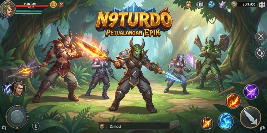 Gameplay N9TURBO yang mendalam dan penuh aksi.