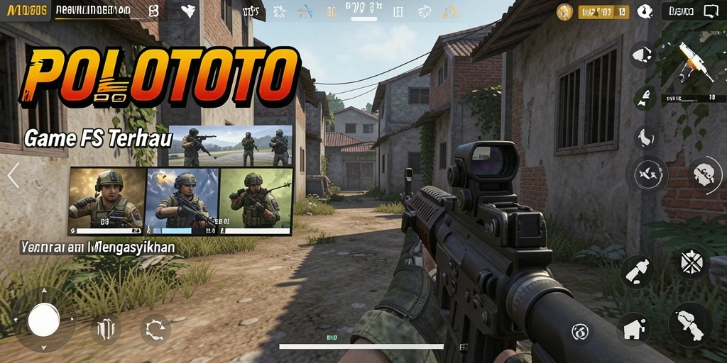 Tampilan gameplay POLOTOTO yang menegangkan dan mendebarkan.