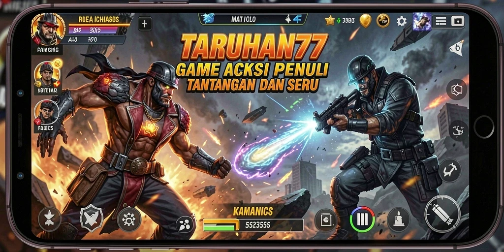Tangkapan layar gameplay TARUHAN77 menampilkan aksi yang mendebarkan.