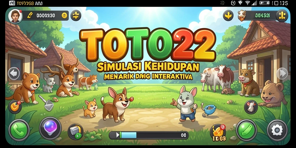 Tampilan gameplay TOTO22 dengan pengalaman simulasi yang mendetail.